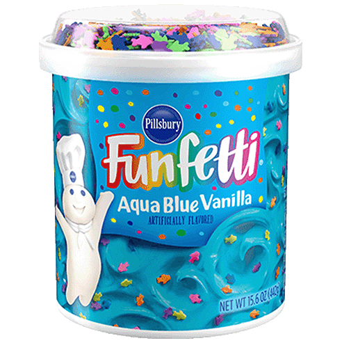 Aqua Blue Vanilla Frosting